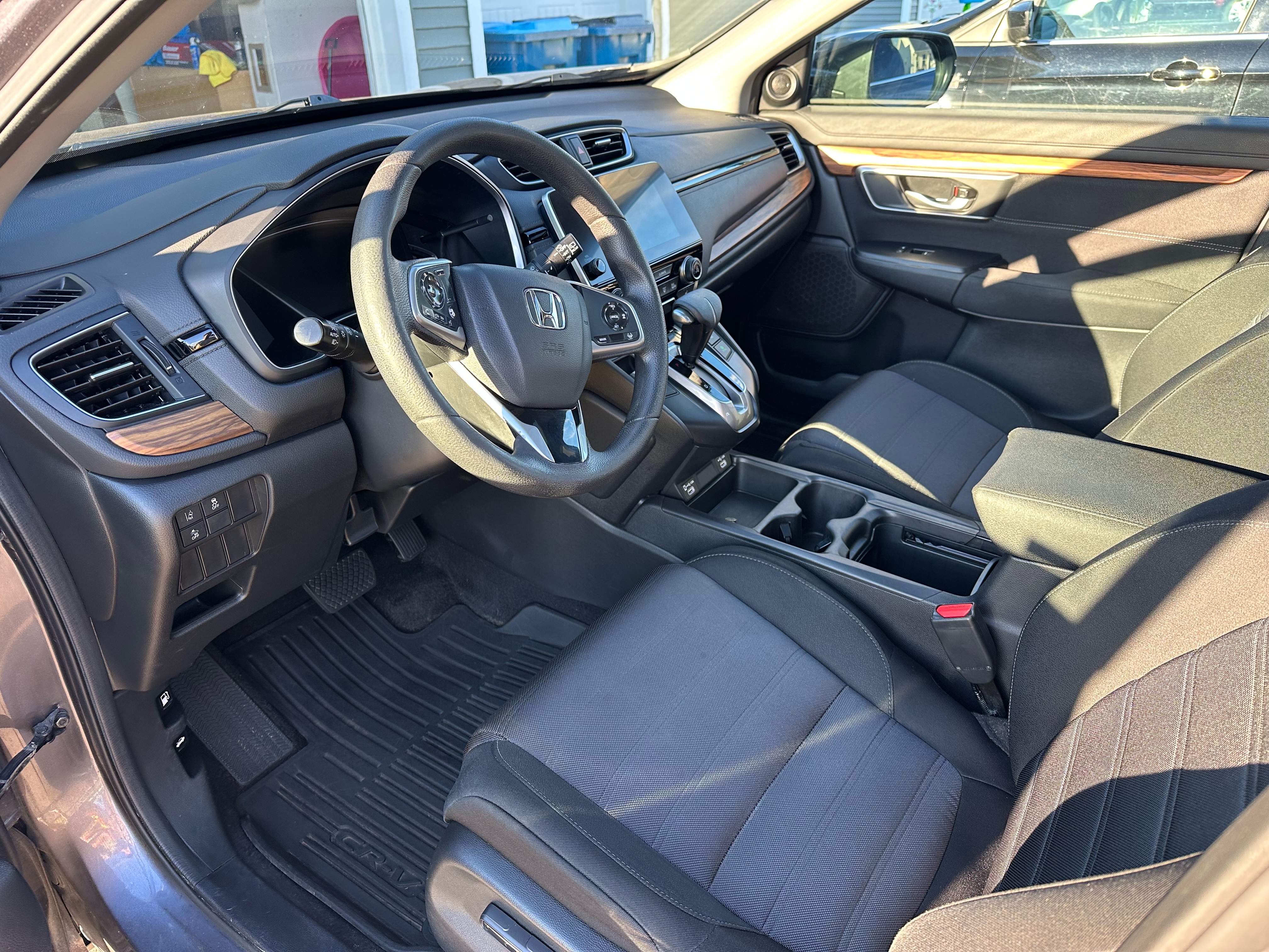 Honda CRV Interior Detail - Full interior detail bringing a heavily soiled cabin back to a clean, fresh condition — deep vacuuming, stain treatment, surface cleaning, and UV protection.
